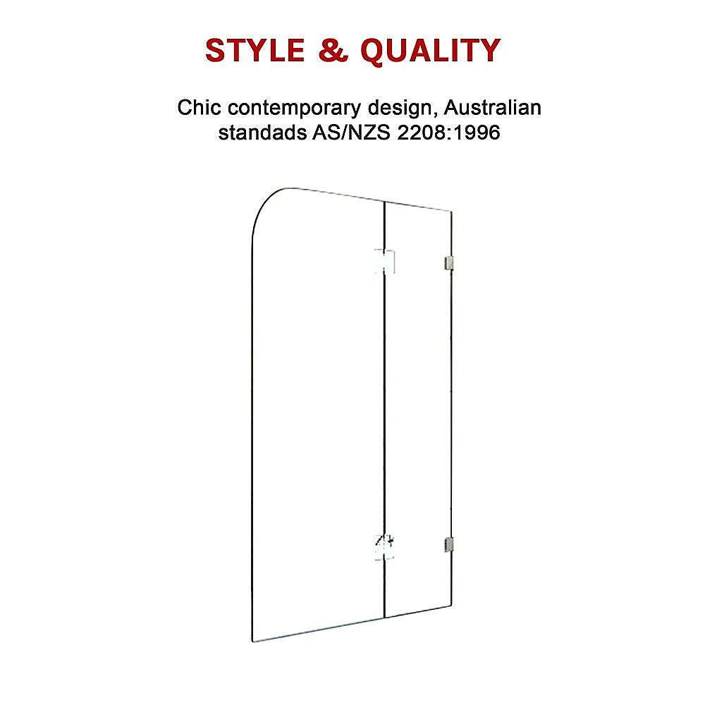 10mm Frameless Glass Shower Screen 1200 x 1450mm - Modern Bathroom Panel by Della Francesca | Perfect for Walk-in Showers, Wet Rooms & Luxury Bathroom Renovations