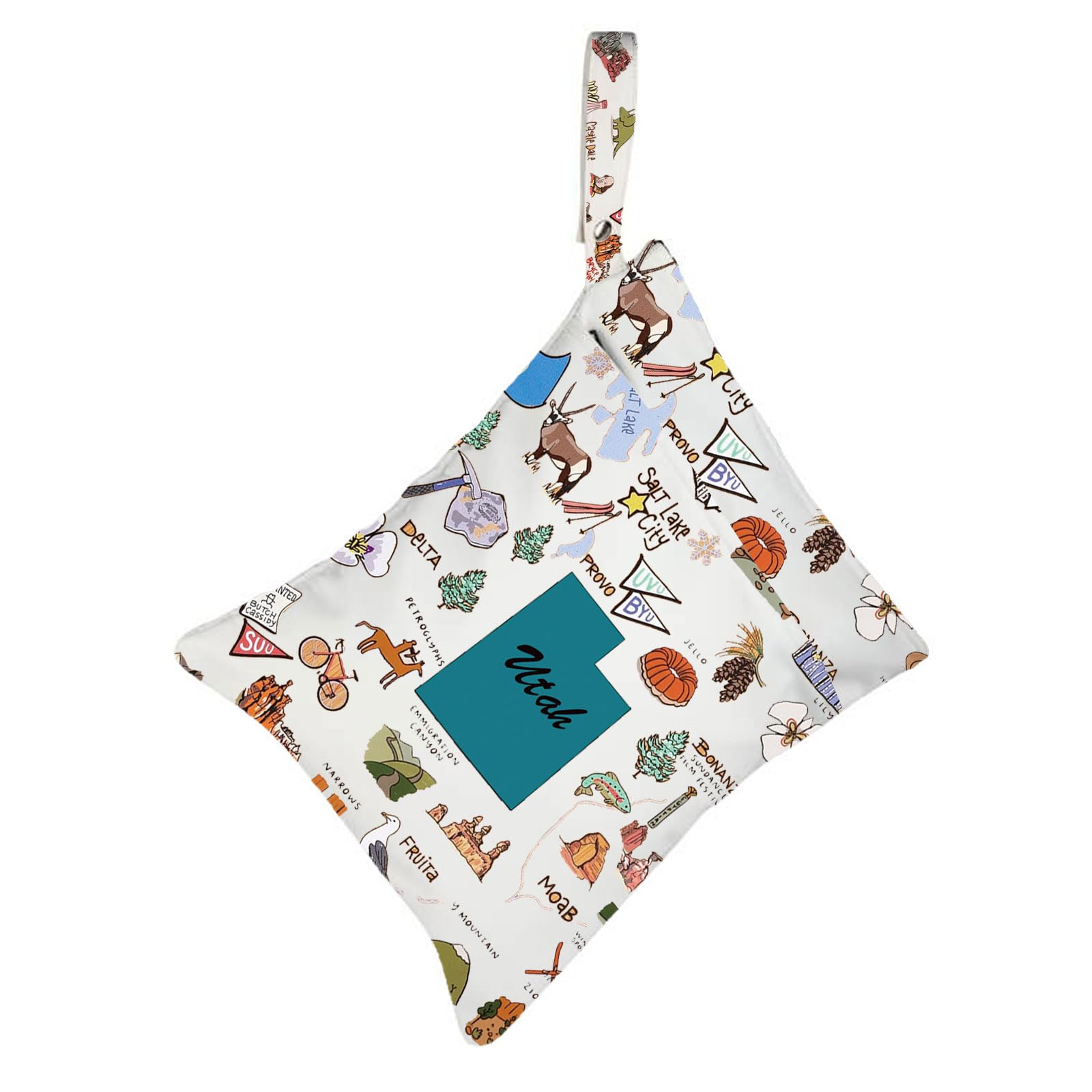 Utah State Travel Gifts - Waterproof Wet Dry Bag for Beach, Pool & Hiking - Durable Travel Storage Pouch - Perfect Utah Souvenirs & Merchandise for Outdoor Adventures