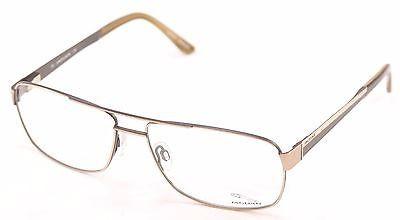 Premium Jaguar Eyeglasses Frame 33068 854 - Gold & Gray Metal German Crafted (60-15-145) | Stylish Reading & Fashion Glasses for Men & Women