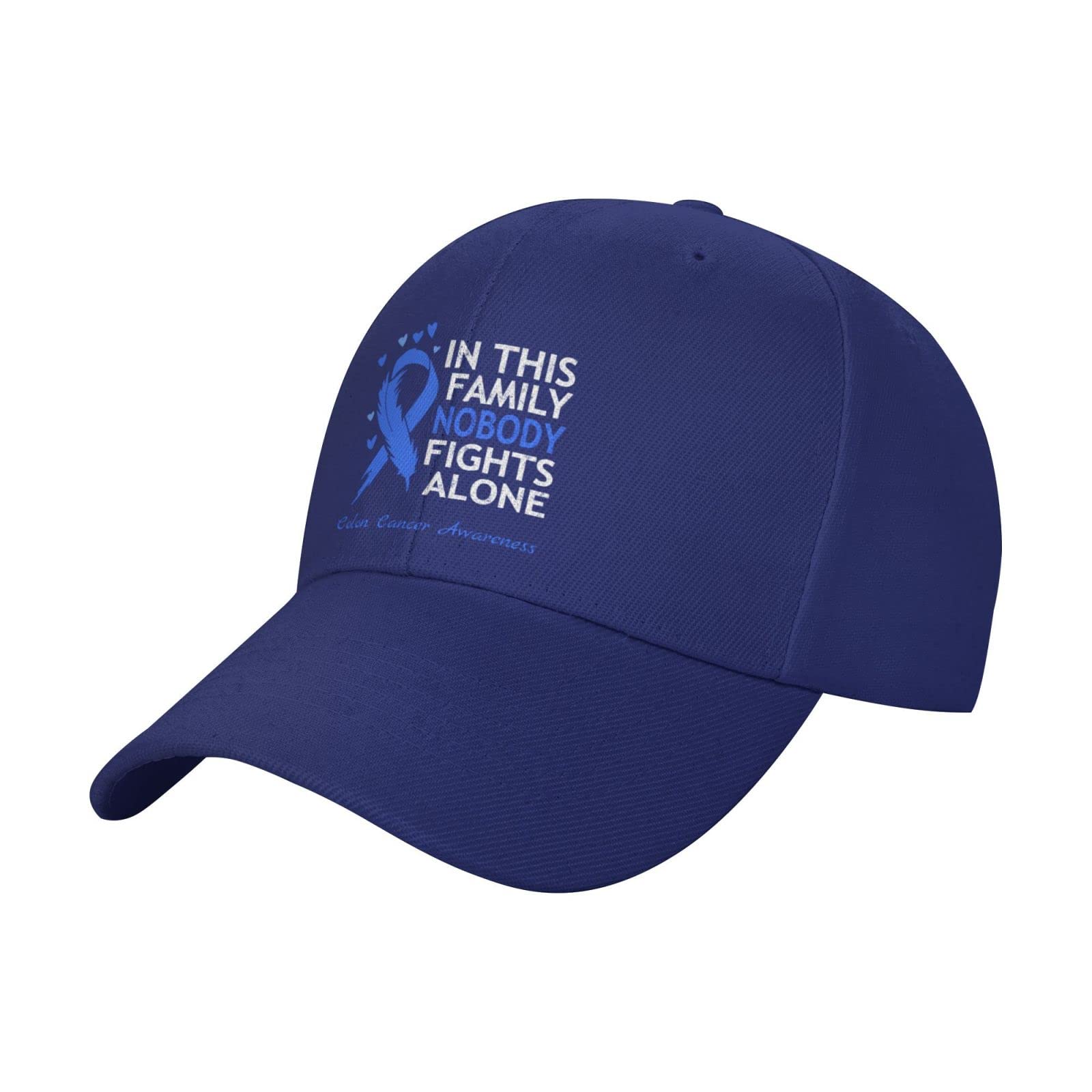 Fight Together Colon Cancer Awareness Baseball Cap - Adjustable Dad Hat for Men & Women - Support Loved Ones with This Inspirational Unisex Hat