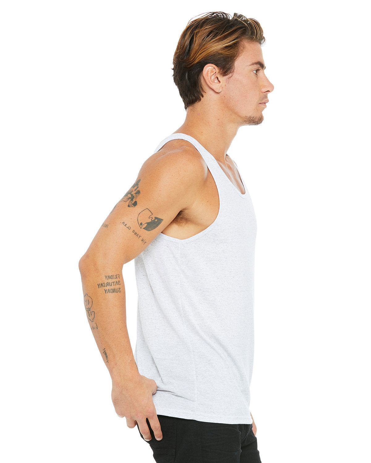 Bella + Canvas 3484 Unisex Triblend Tank Top - Soft Comfortable Sleeveless Shirt for Men & Women - Perfect for Gym, Yoga, Running & Summer Outfits
