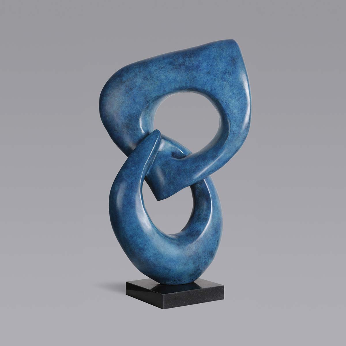 Two Rings Bronze Sculpture - Elegant Home Decor for Living Room, Office & Gift Ideas