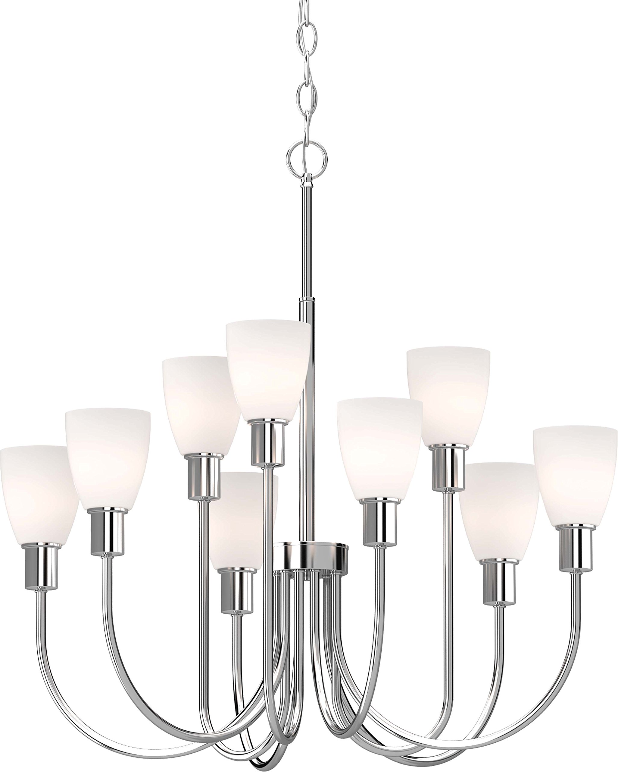 V5719-93 Concord Collection Chandelier - Modern Crystal Ceiling Light Fixture for Dining Room & Living Room | Volume Lighting