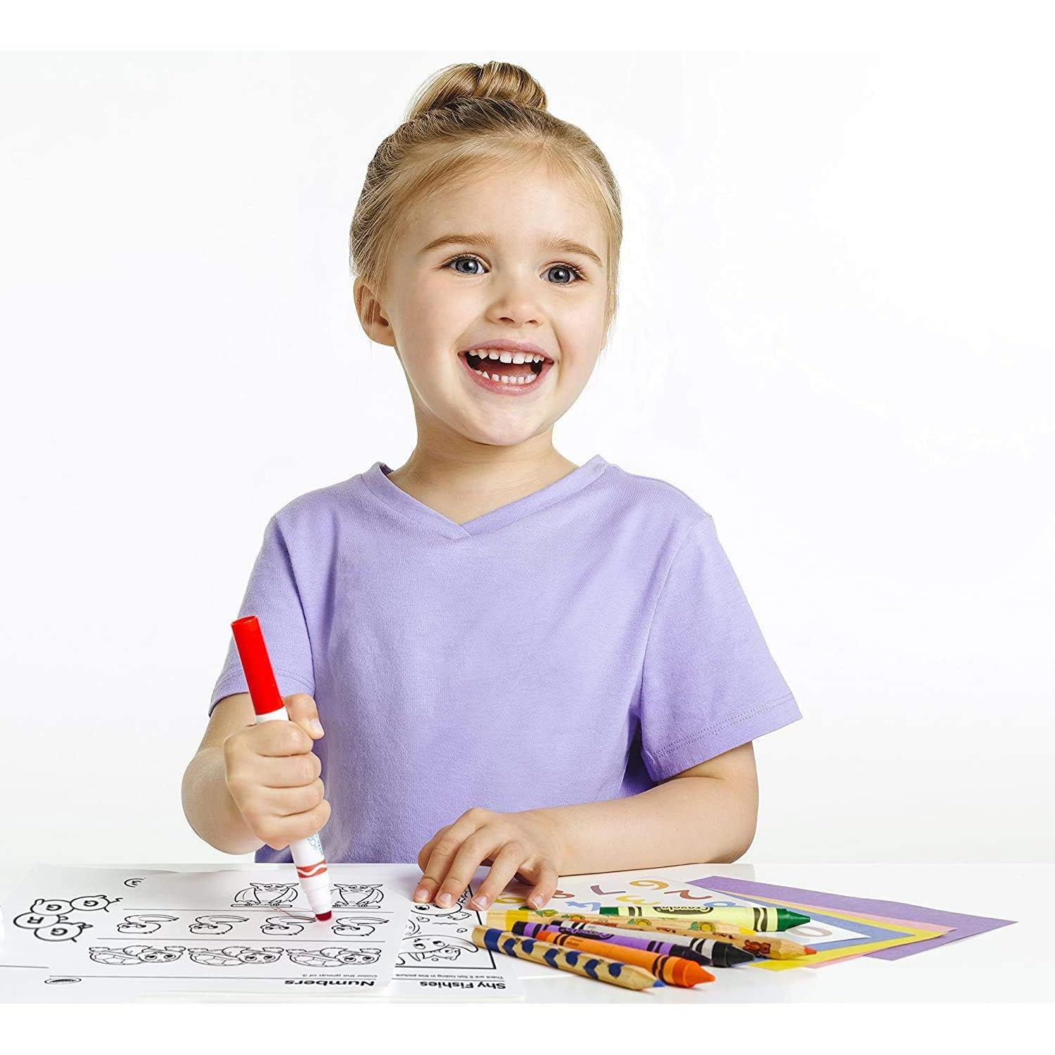 CRAYOLA 8 Mini Kids Washable Markers - Non-Toxic Art Supplies for Toddlers & Children - Perfect for School, Home, and Travel Activities