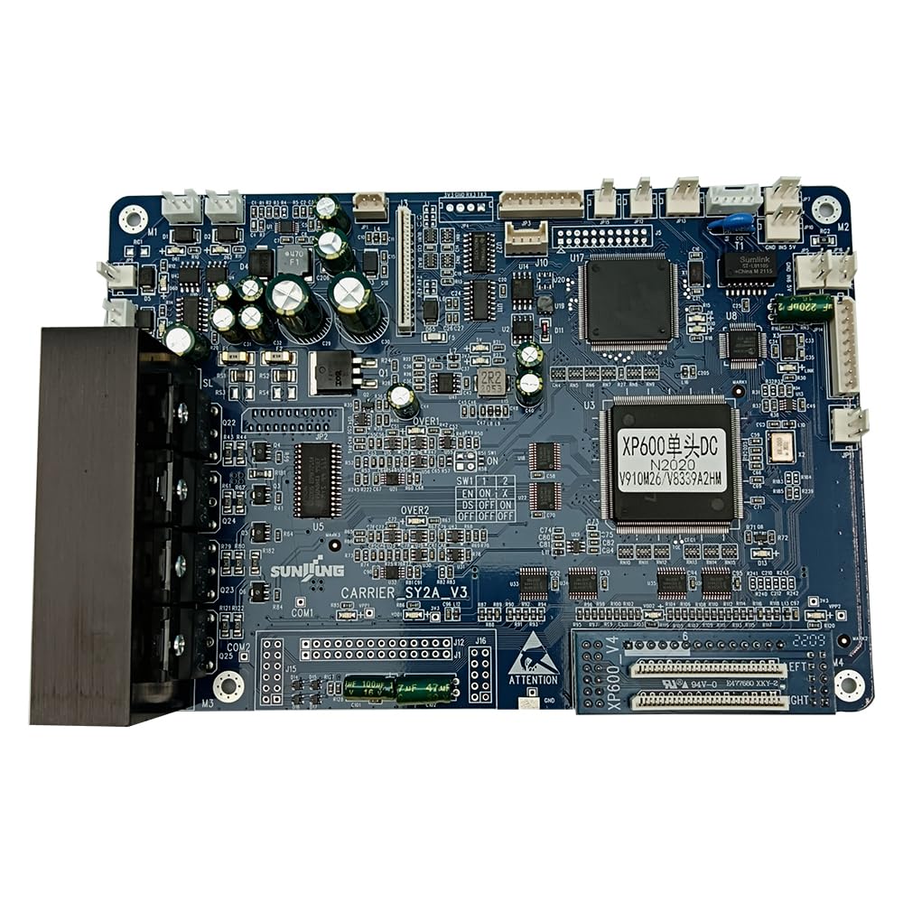 XP600 Carriage Board Single Head Driver Board for UV Senyang Printer - Replacement Part V910M26/V8339A2HM - Compatible with UV Printing Machines for Signage, Textile & Industrial Applications