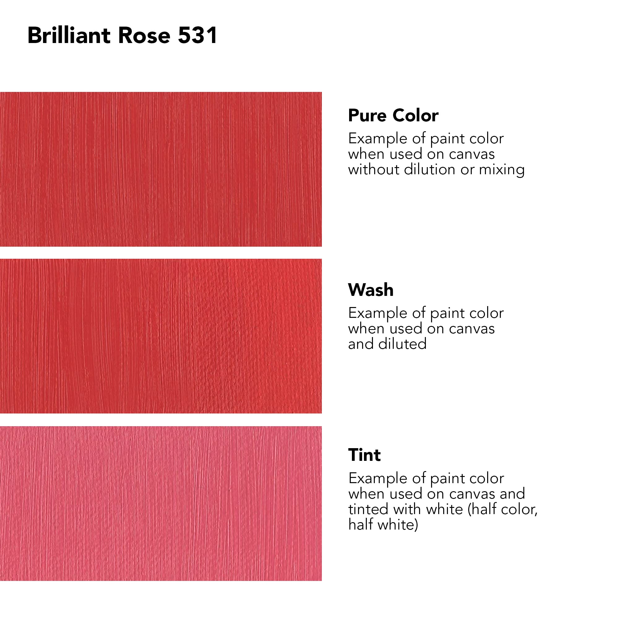 Daler-Rowney Georgian Oil Paint - Brilliant Rose (225ml) | Professional Artist Oil Colors for Canvas Painting & Portrait Art