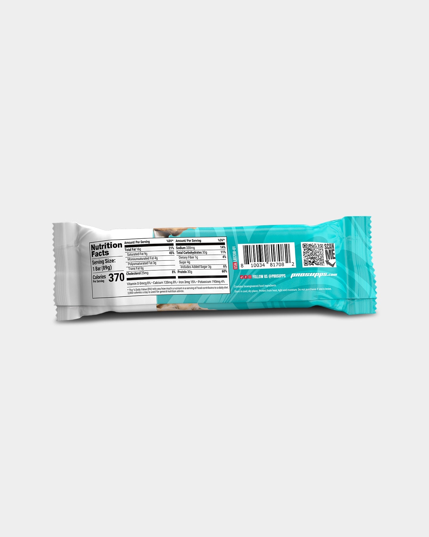 Pro Supps Mybar Protein Bars - 12 Count Pack | High Protein Snack for Workout Recovery, Energy Boost & On-the-Go Nutrition