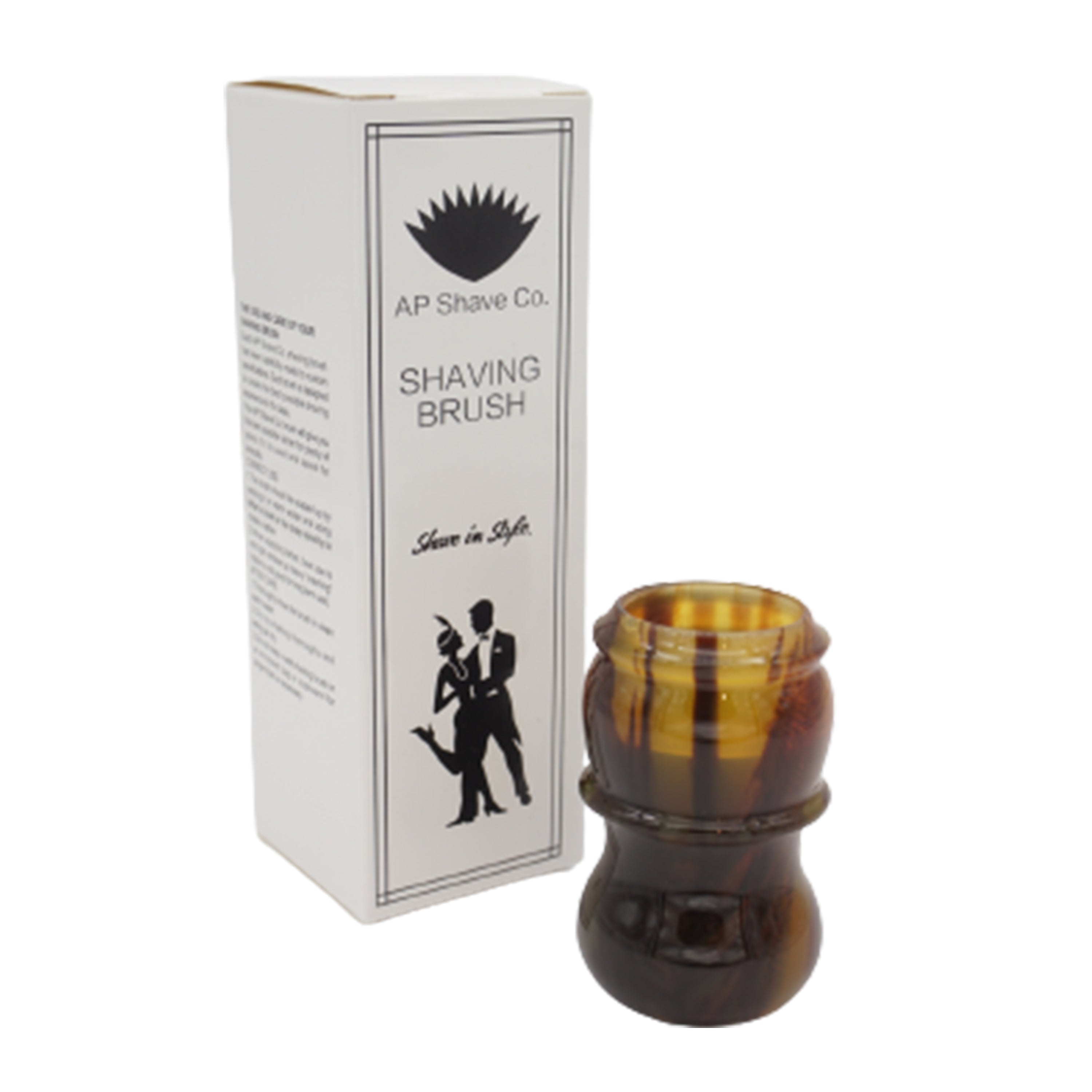 Premium Tortoise Handcrafted Shaving Brush Handle for 24mm & 26mm Knots - Luxury Wet Shaving Accessory for Men's Grooming & Barber Shop Use