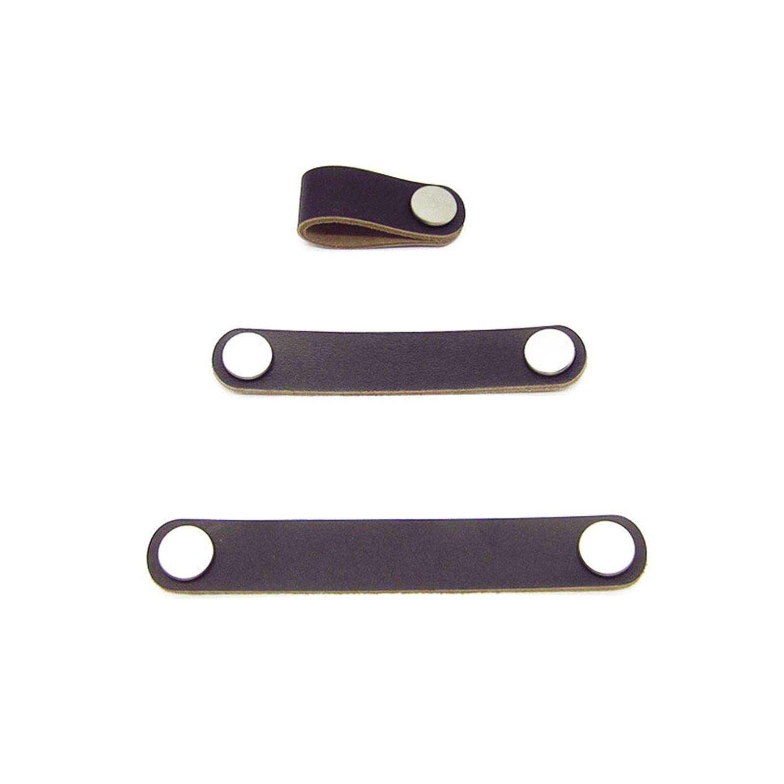 Soft PU Leather Cabinet Handles - Black Dresser Drawer Knobs for Kitchen & Furniture (Single Hole) - Perfect for Bedroom Dressers, Kitchen Cabinets & Office Furniture Hardware