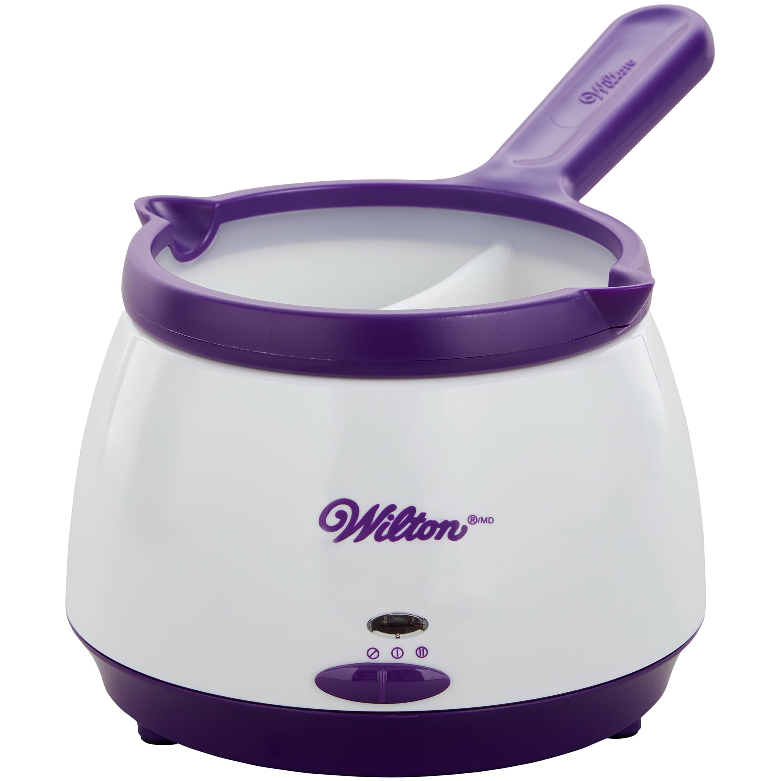 Wilton Candy Melts Candy and Chocolate Melting Pot - 2.5 Cups Capacity with Full & Divided Plastic Inserts for Cake Decorating, Candy Making, and Chocolate Dipping