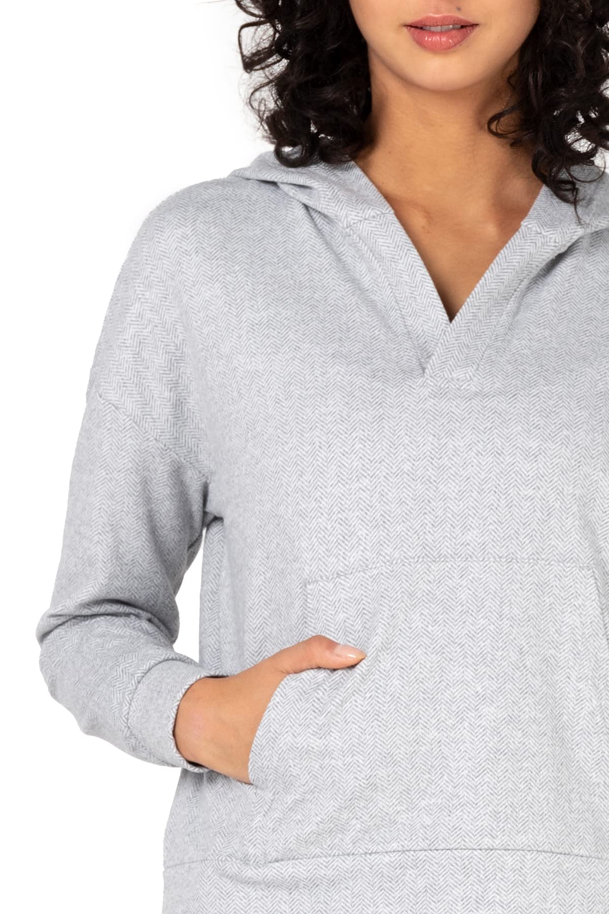 Kyodan Women's Soft Double Brushed Fleece Long Sleeve Hoodie - Cozy Pullover Sweatshirt for Casual Wear, Lounge & Winter Outfits