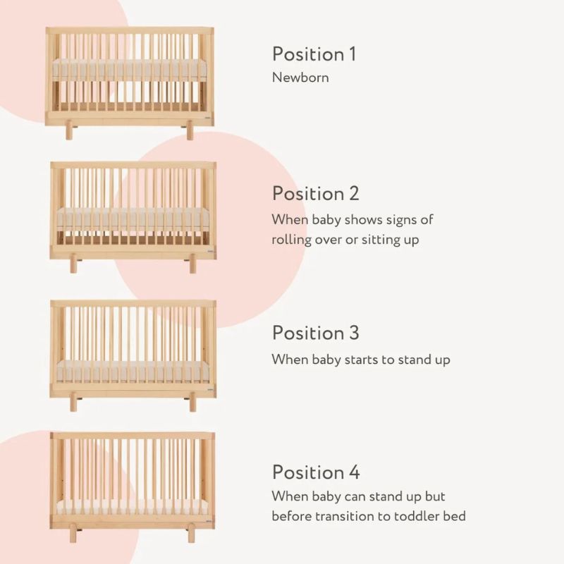 Bliss 4-in-1 Convertible Baby Crib - White Wooden Nursery Bed with Toddler Rail & Daybed Conversion - Perfect for Newborns to Teens, Fits Modern Nursery & Bedroom Decor