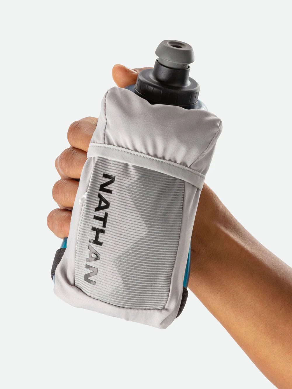 Nathan QuickSqueeze Handheld Water Bottle - BPA Free, Leak Proof, Lightweight & Portable Sports Water Bottle for Running, Cycling, Hiking & Outdoor Activities