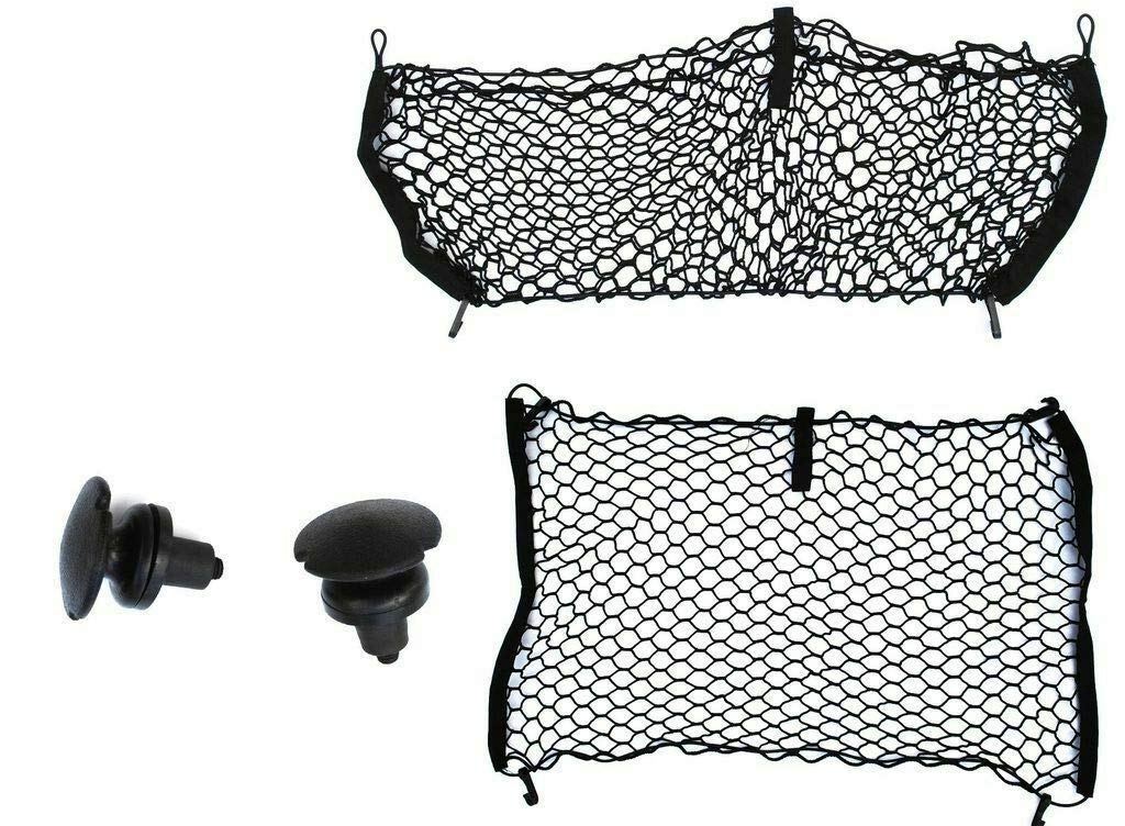 Premium Elastic Mesh Trunk Organizer Cargo Net for Jeep Compass 2007-2023 - SUV Floor Storage Solution - Heavy Duty Vehicle Carrier for Travel, Camping & Road Trips