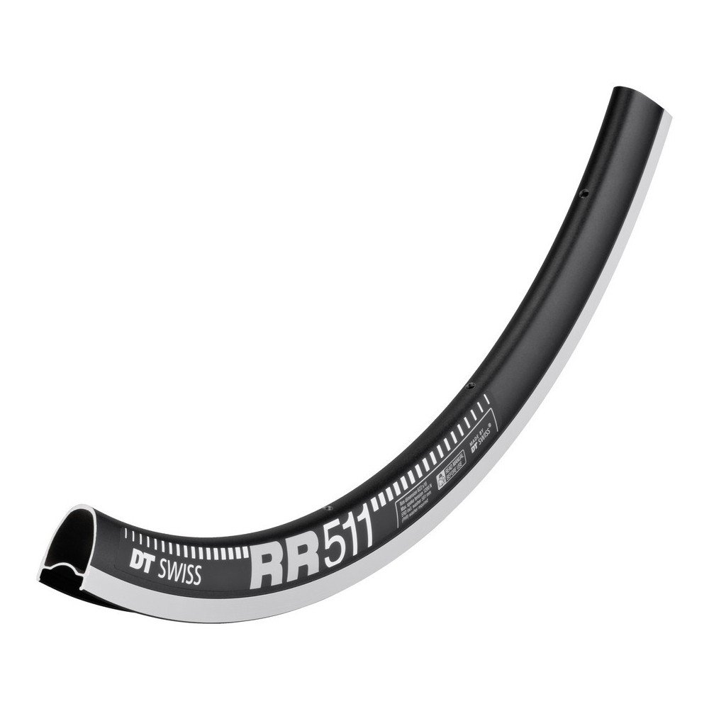 DT Swiss RRR511BK20 Bike Wheel Rim - 20 Hole Standard Size for Road & Mountain Bikes - Durable Unisex Cycling Component for Commuting & Racing