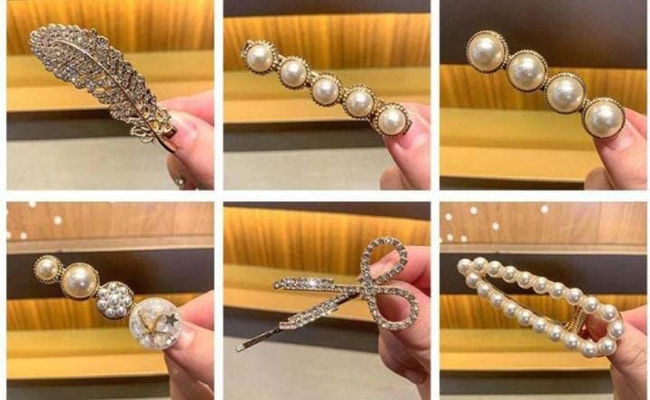 11-Piece Korean Style Pearl Hair Clips Set - Elegant Hair Accessories for Women & Girls - Perfect for Weddings, Parties & Everyday Wear