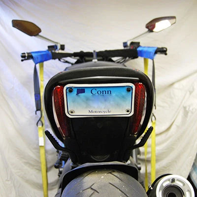 Ducati Diavel 2 Position Fender Eliminator Kit for 2010-2019 Models - Motorcycle Tail Tidy & License Plate Relocator for Improved Aesthetics & Rear Visibility