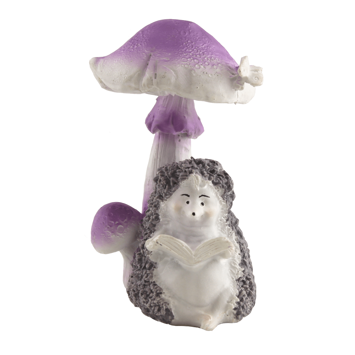 Cute Hedgehog & Mushroom Aquarium Decor - Fish Tank Ornament for Tropical & Betta Fish Tanks - Perfect for Home, Office & Kids Room Decor