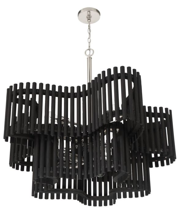 Craftmade Freeform 10-Light Chandelier - Modern Crystal Ceiling Light Fixture for Dining Room, Living Room & Bedroom Decor