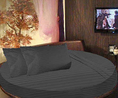 Premium 800TC 100% Cotton King Size Round Bed Sheet Set - 96