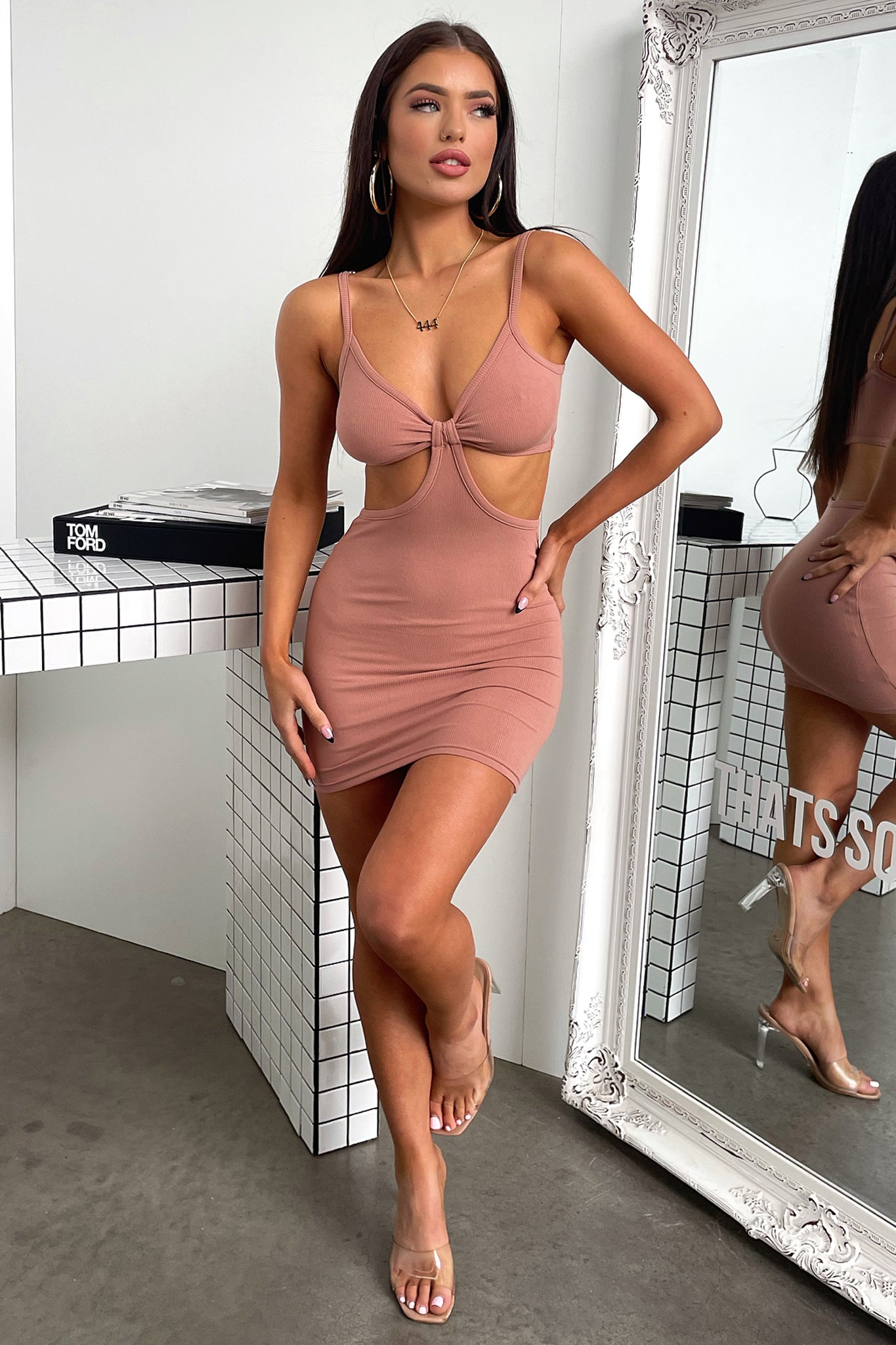Stylish Island Dress in Mocha - Perfect for Beach Vacations, Summer Outings & Boho Chic Fashion