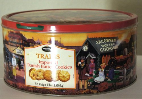 Premium Danish Butter Cookies in Large Reusable Tin - 4 lbs (1.816 Kg) - Imported from Denmark | Perfect for Gifts, Tea Time & Holiday Baking
