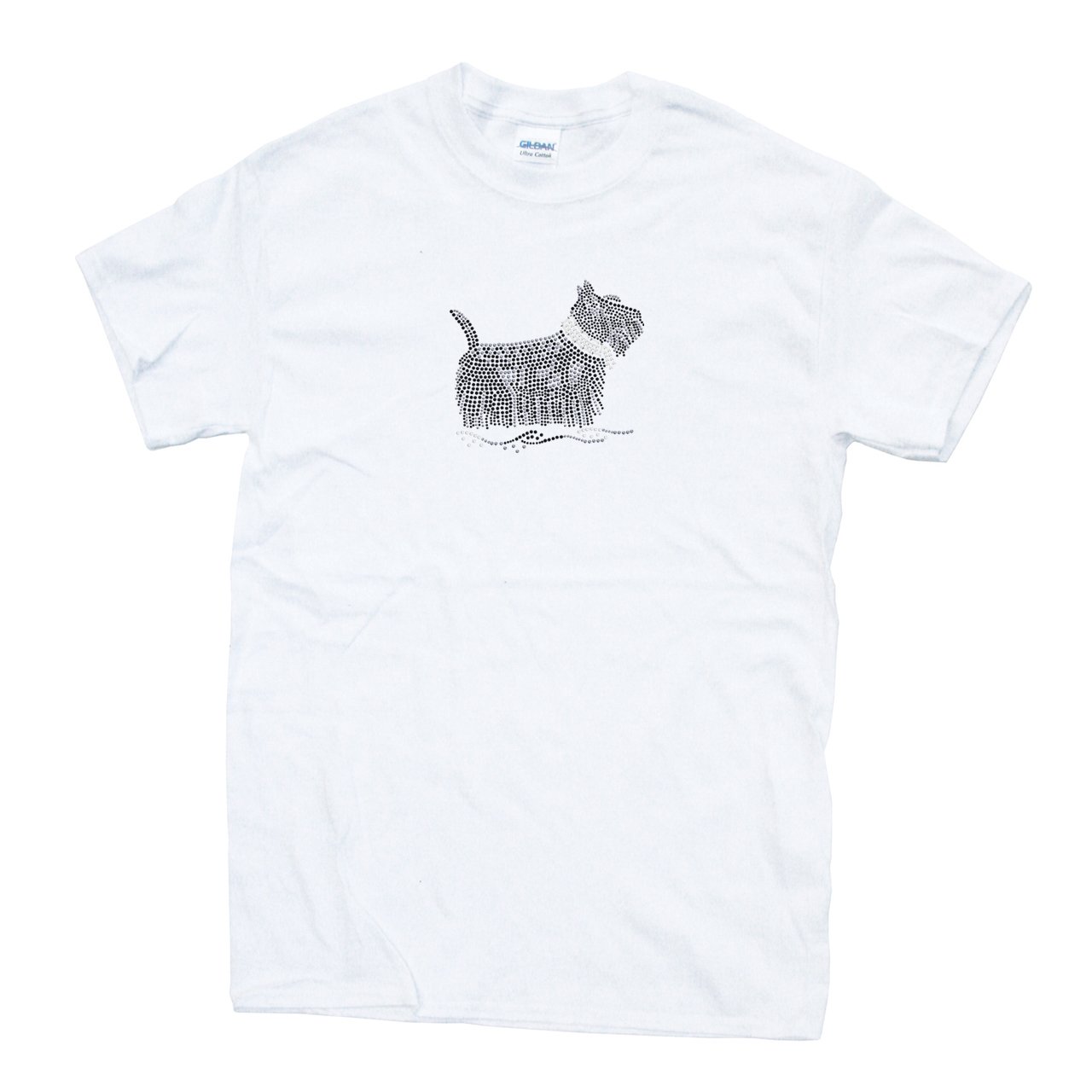 Scottish Terrier Rhinestone Dog Breed Shirt - Sparkling Unisex Pet Lover T-Shirt for Casual Wear & Dog-Themed Parties
