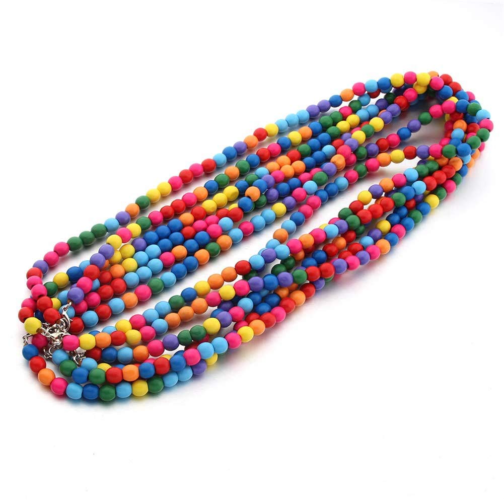 Stylish Acrylic Wooden Beaded Eyeglass Chain Necklace - Adjustable Face Mask Holder & Glasses Strap for Women & Men - Perfect for Reading, Driving, and Outdoor Activities
