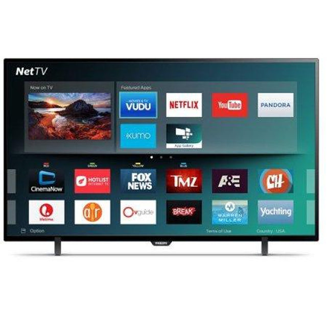 Philips 43 Inch 1080P Full HD Smart LED TV with Built-in WiFi (43PFL4902/F7) - Perfect for Living Room, Bedroom & Home Entertainment