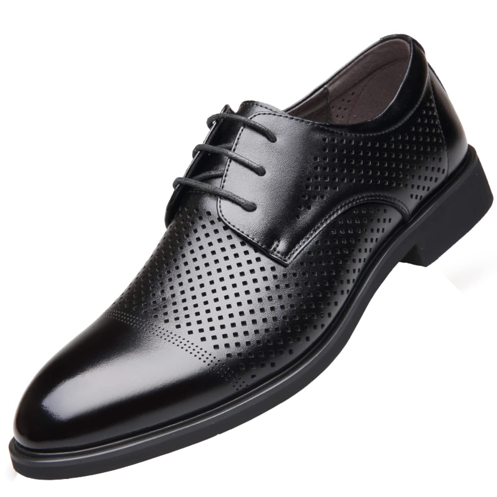 Breathable Men's Hollow Dress Shoes - Formal Office & Wedding Oxfords for Men - Comfortable Casual Daily Wear - Perfect for Business, Parties & Special Occasions