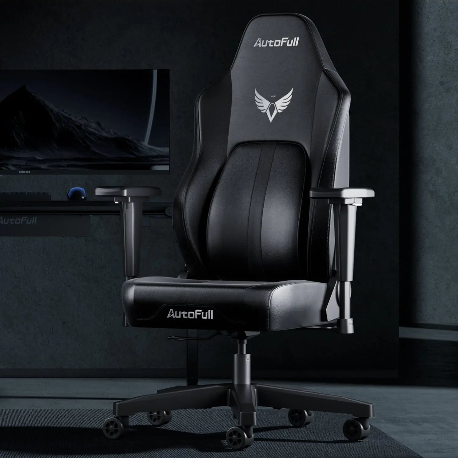AutoFull M6 Basic Gaming Chair - Ergonomic Office & Racing Style Computer Chair with Lumbar Support for Home, Work, and Esports Gaming Setup