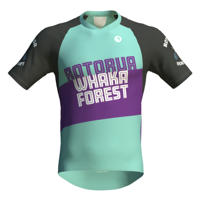 Custom Teal & Purple Rotorua Whaka Forest Print - Made to Order Wall Art for Home & Office Decor
