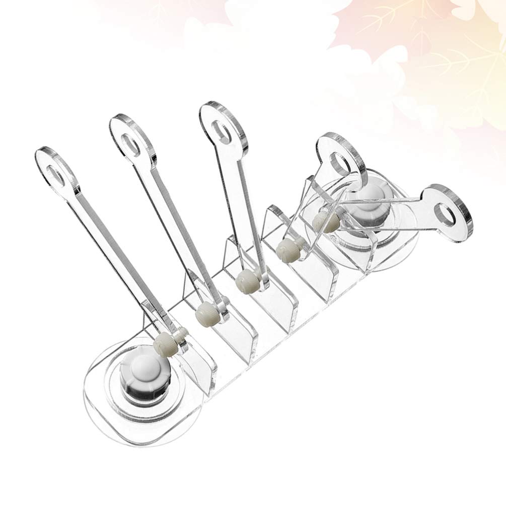 Balacoo 5-Pack Acrylic Coral Holder Stand for Aquarium - Coral Plug, Fish Tank Ornament, Coral Rack Tree with 5 Claws - Perfect for Saltwater Reef Tanks & Marine Coral Frags