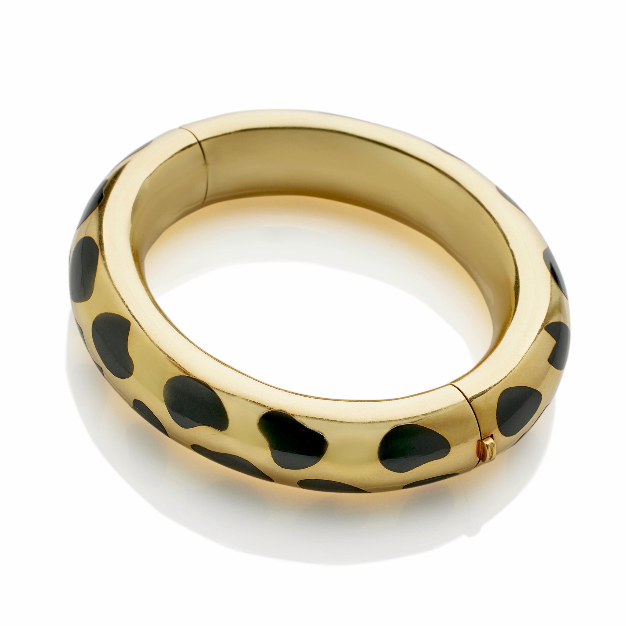 Angela Cummings for Tiffany & Co. Black Jade Bangle Bracelet - Elegant Statement Jewelry for Women, Perfect for Parties, Weddings & Special Occasions