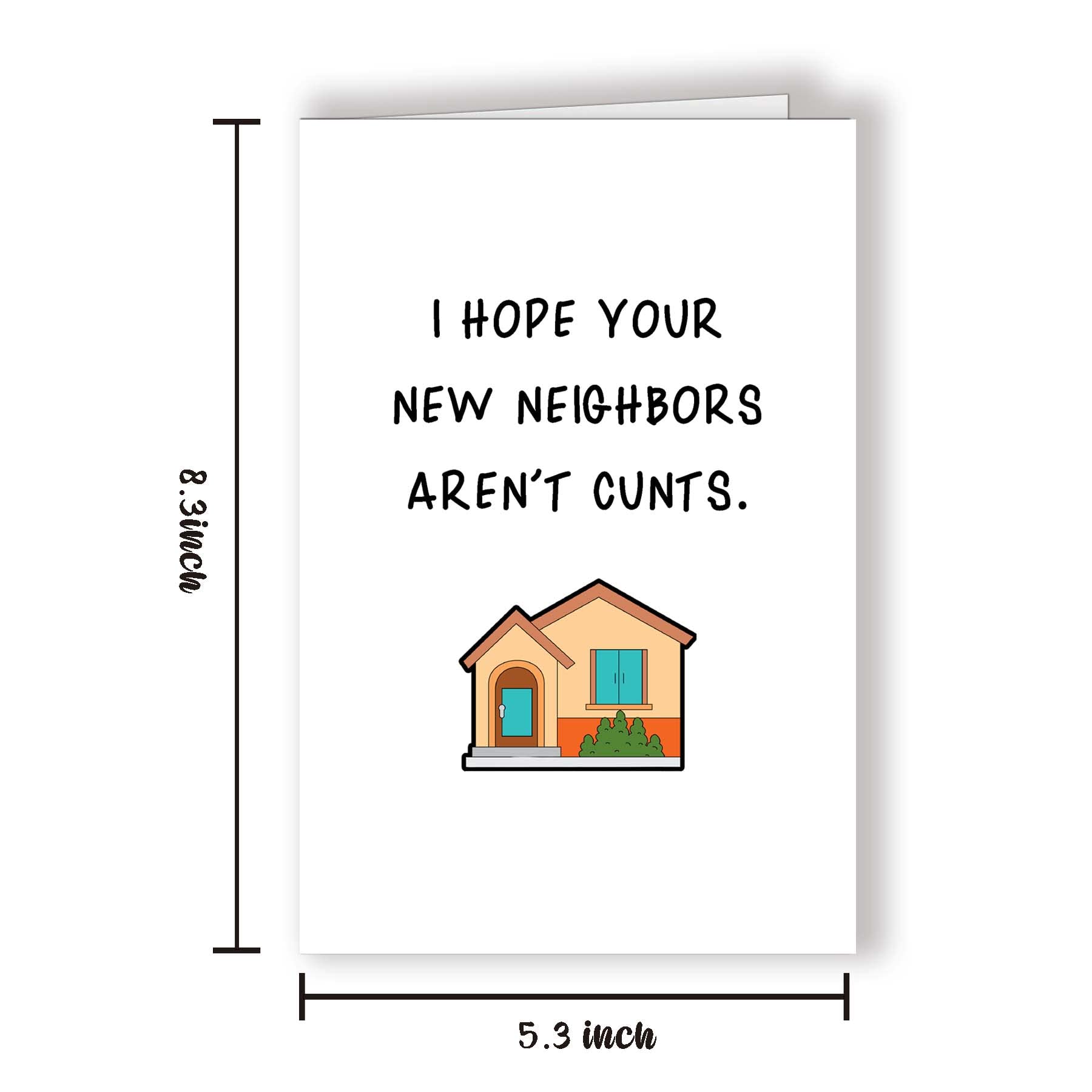 Funny Housewarming Card - Humorous Moving & New Home Greeting Card with Jokes - Perfect for Housewarming Parties & Congratulations Gifts