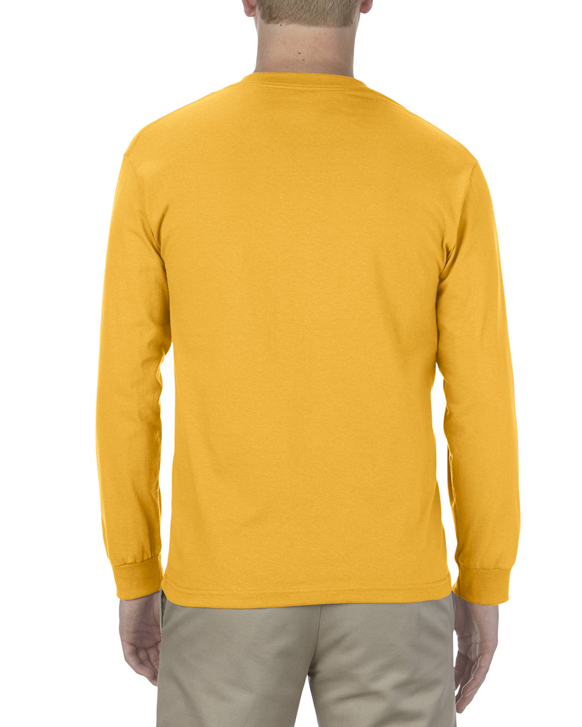 Alstyle AL1304 Men's & Women's 6.0 oz 100% Cotton Long Sleeve T-Shirt - Soft Crewneck Casual Shirt for Everyday Wear, Work & Layering