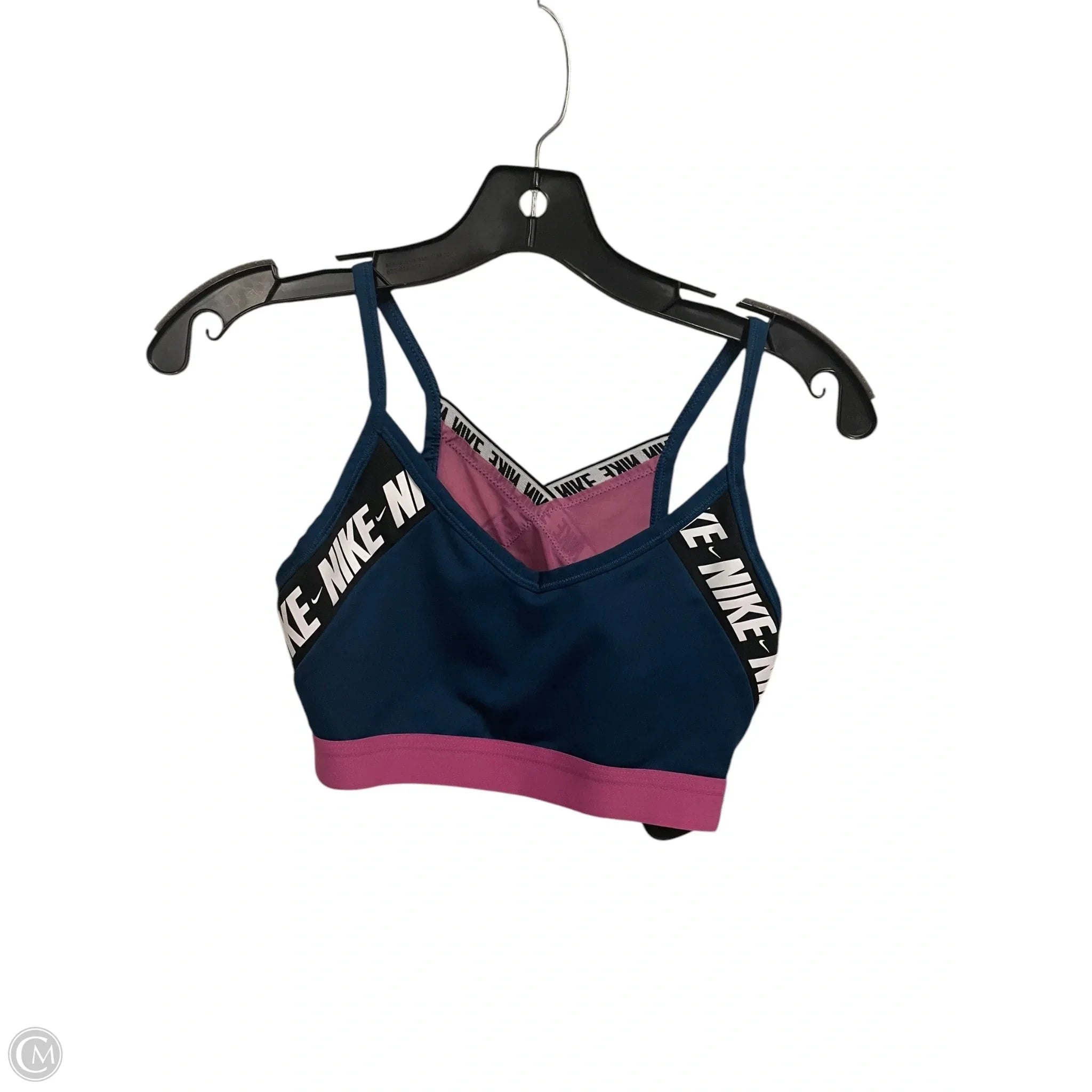Nike Blue Medium Sports Bra for Women - High Support Workout, Running, Yoga & Gym Activewear