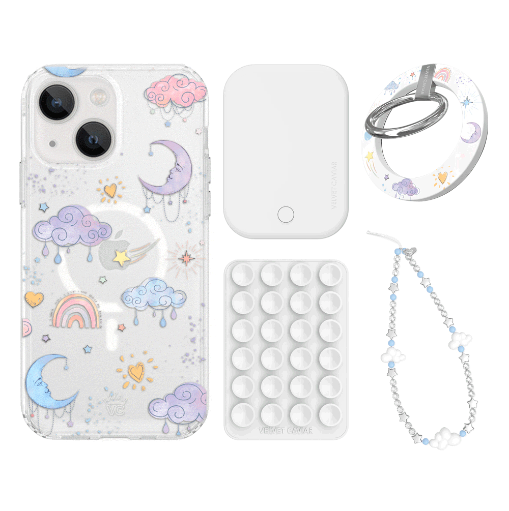 Sweet Dreams Frosted iPhone Case with Grip - Cute & Protective Phone Cover for iPhone 13/14/15 - Perfect for Daily Use, Travel & Work