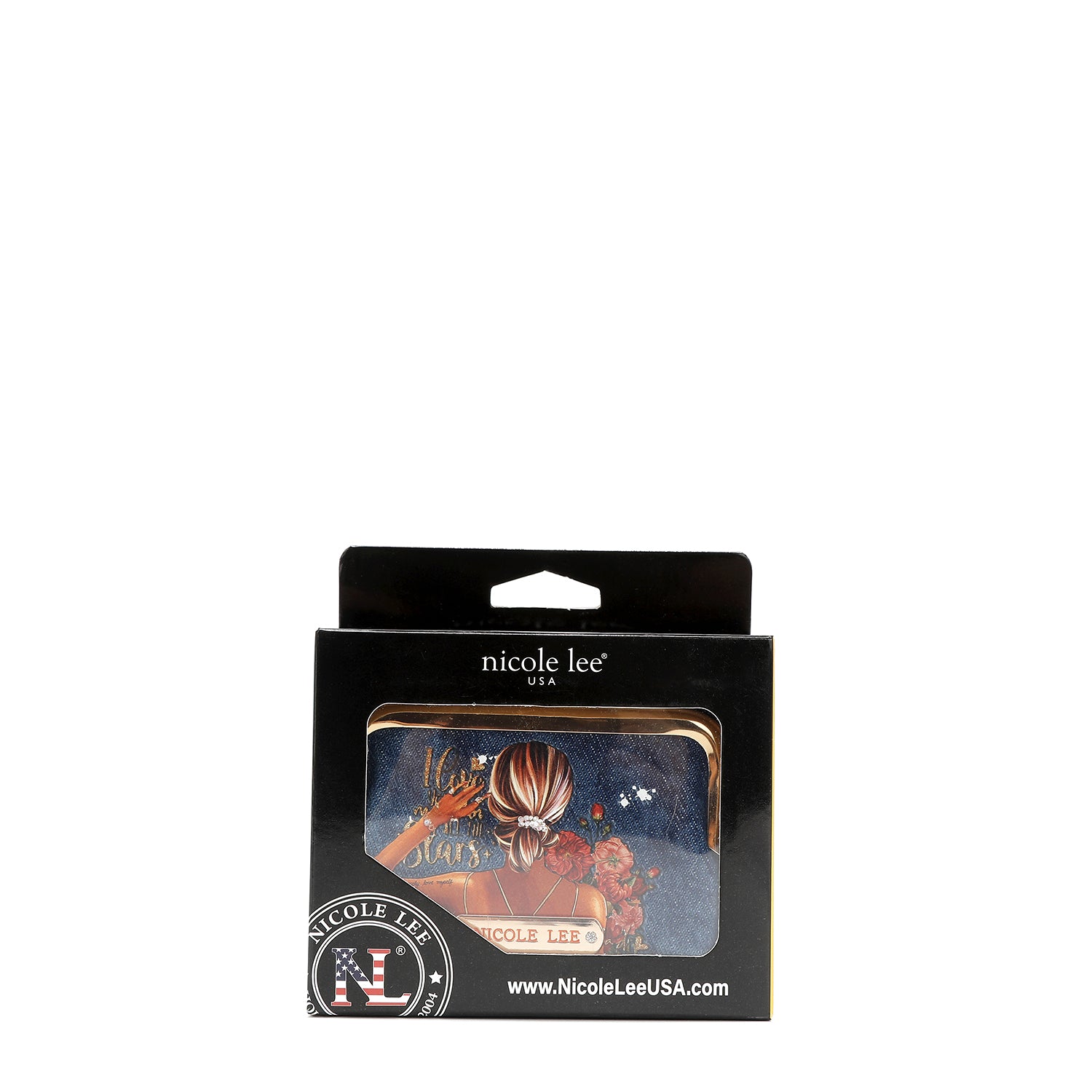 DENIM JULIA MINI WALLET - Stylish Women's Small Wallet with Card Slots & Zipper Pocket - Perfect for Everyday Use, Travel & Night Out