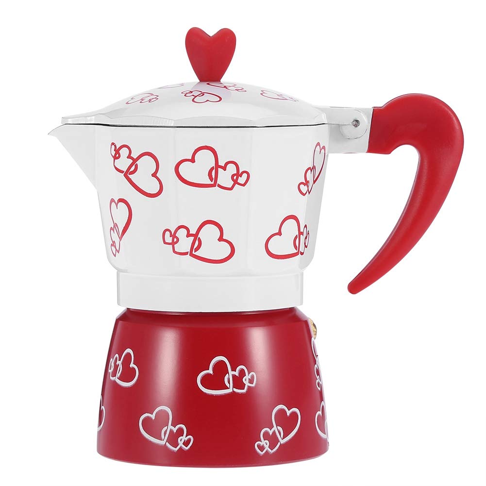 Durable Aluminum Moka Pot - Stovetop Espresso Coffee Maker for Home & Coffee Bar, Removable Filter, Perfect for Espresso, Latte & Cappuccino at Home or Office