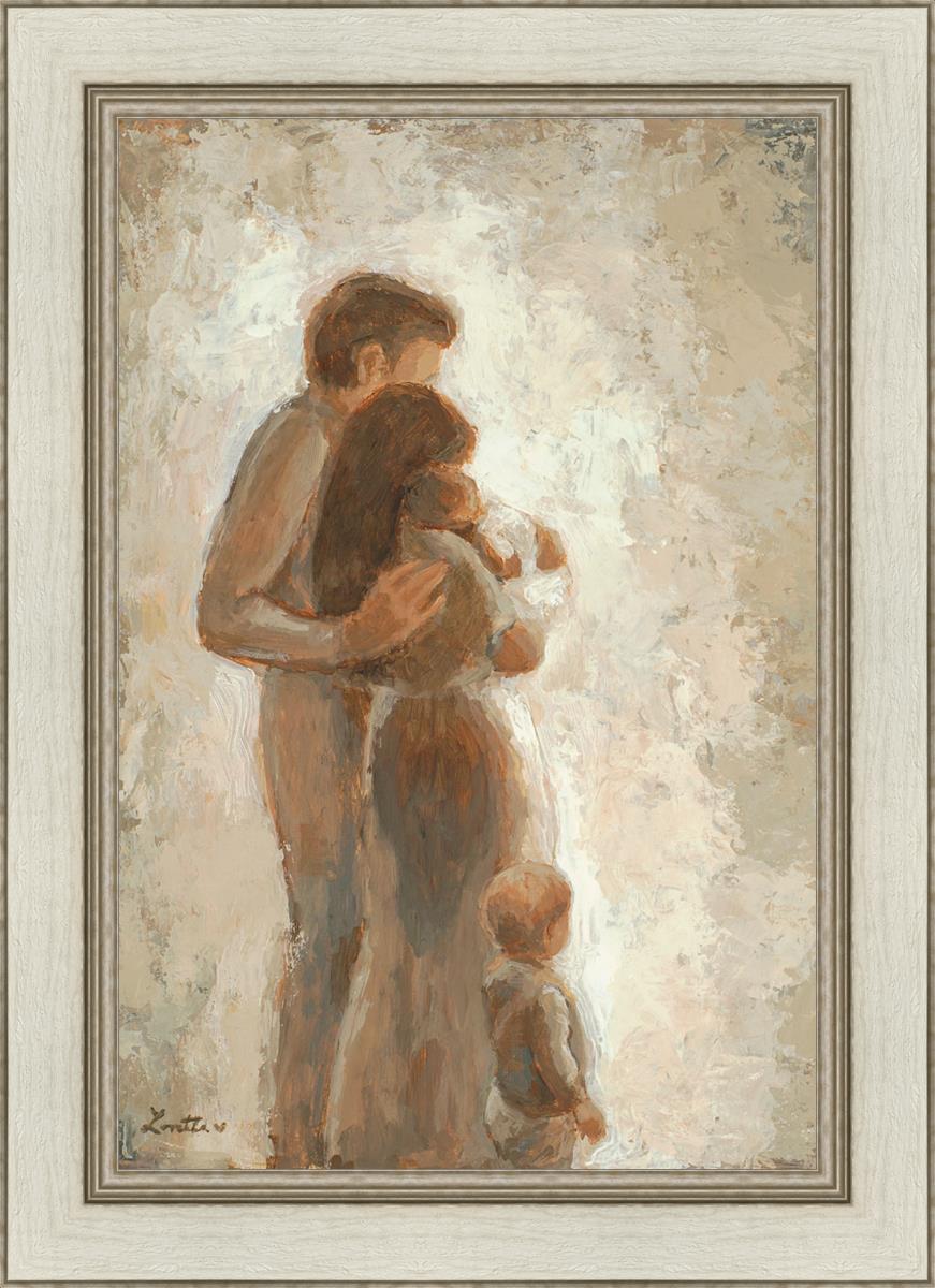 Family Looking Towards the Light - Inspirational Wall Art for Home Decor | Motivational Canvas Print for Living Room, Bedroom & Office | Perfect Gift for Family & Friends