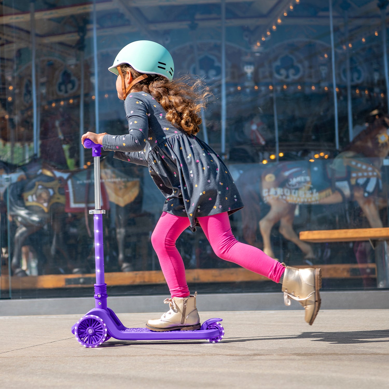 Nova Kick Scooter for Kids & Adults - Lightweight Folding Scooter with Adjustable Handlebar - Perfect for Commuting, School, and Outdoor Fun