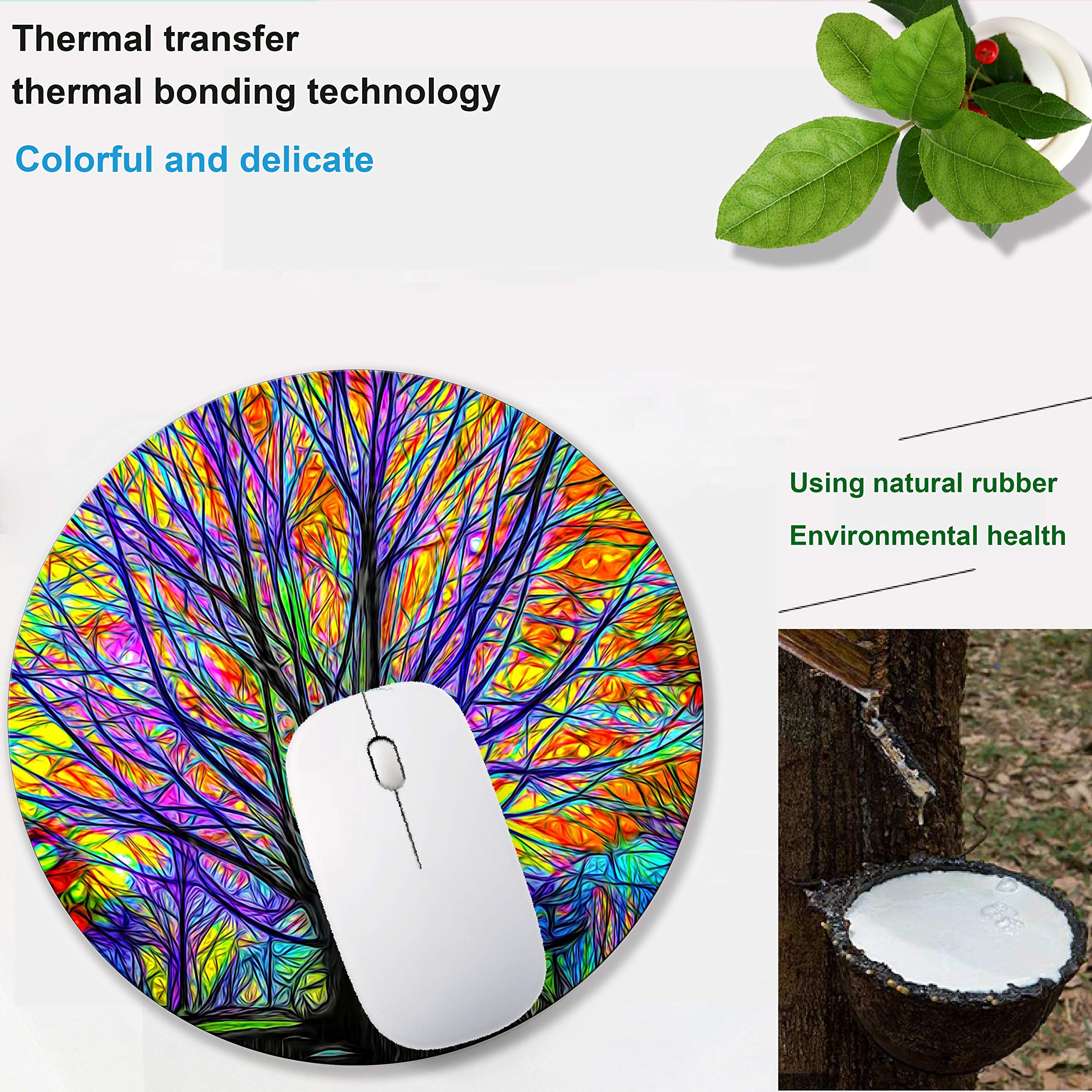 Personalized Tree of Life Mouse Pad - Non-Slip Rubber Computer Mousepad for Office & Gaming - Small Desk Accessory with Custom Design for Work, Home & PC Setup