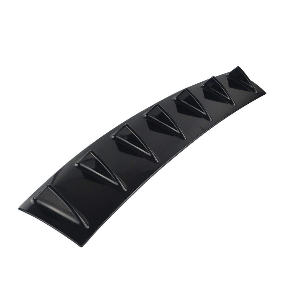 Universal 7 Shark Fin Rear Bumper Diffuser Kit - Car Chassis Deflector & Styling Accessories for Modified Vehicles (Color: 3 Fin) | Perfect for Off-Road Protection & Sporty Look Enhancement