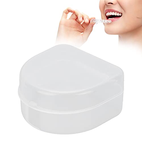 Transparent Denture Storage Box for Travel & Orthodontic Care