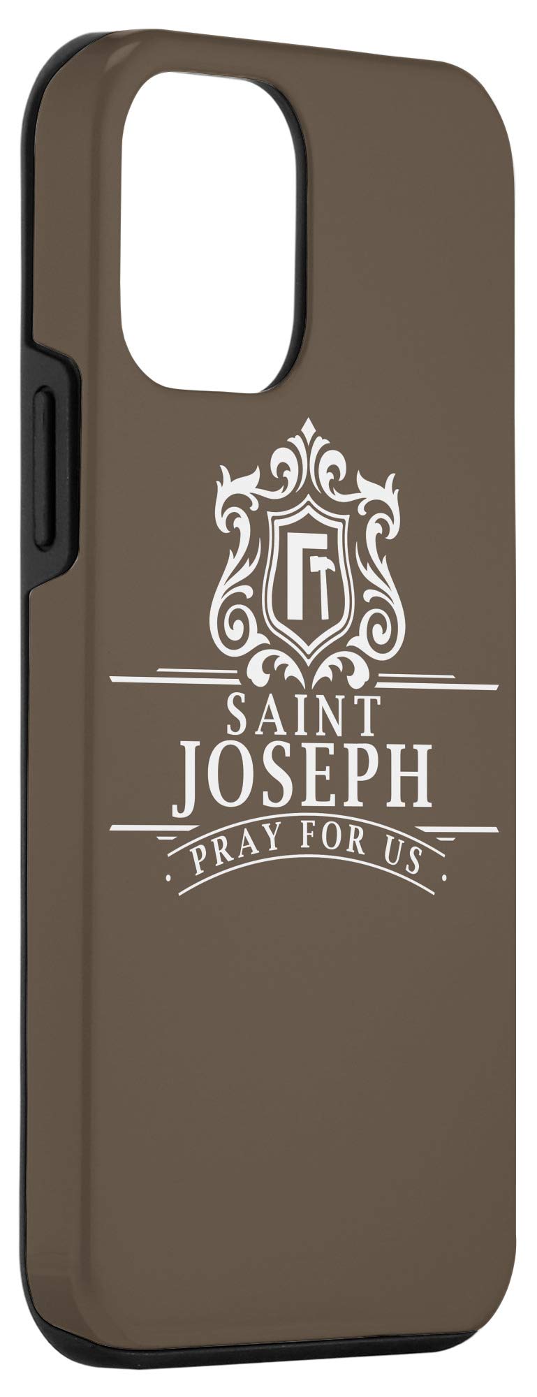 iPhone 12 Mini Case - St. Joseph Patron Saint of Fathers Workers & Carpenters - Catholic Religious Protective Cover for Daily Use, Work & Prayer