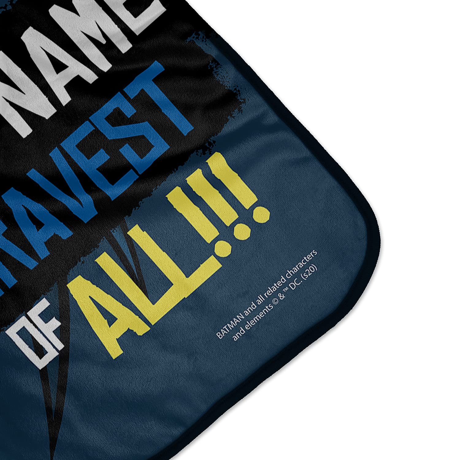Batman The Bravest Pixel Fleece Blanket - Soft & Cozy Customized Superhero Blanket for Adults & Kids | Perfect for Movie Nights, Gaming, and Bedroom Decor