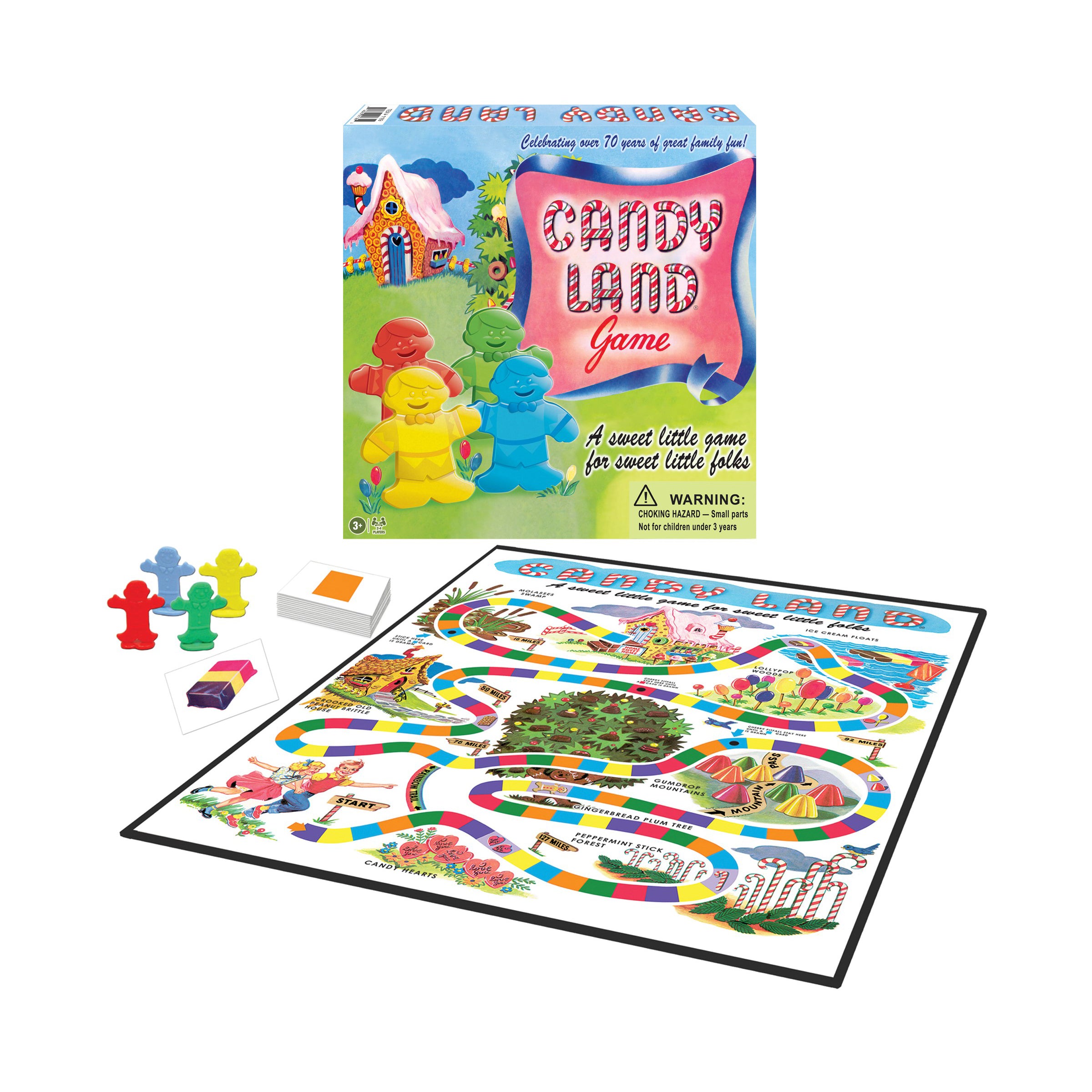 Candy Land 70th Anniversary Edition Classic Family Board Game for Kids & Adults - Perfect for Birthday Parties, Family Game Nights & Holiday Gatherings