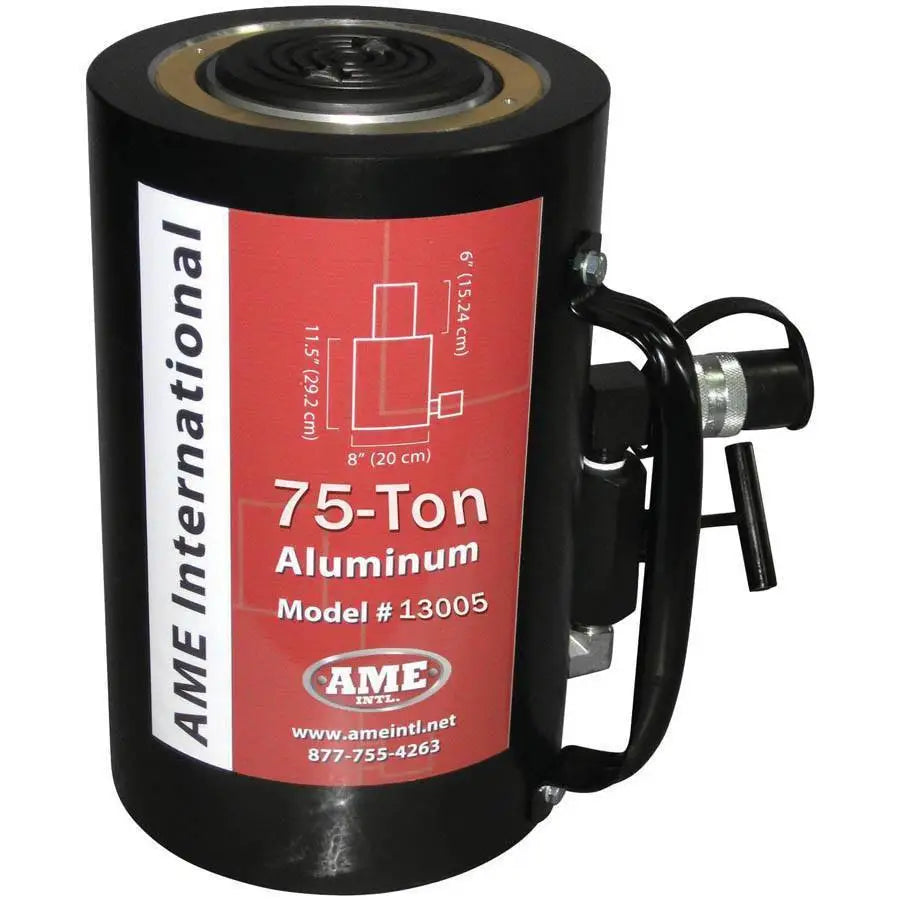75 Ton AME Black Jack Series Aluminum Floor Jack - Heavy Duty Car Lift for Trucks, SUVs, and Vehicles - Ideal for Auto Repair Shops, Home Garages, and Professional Mechanics
