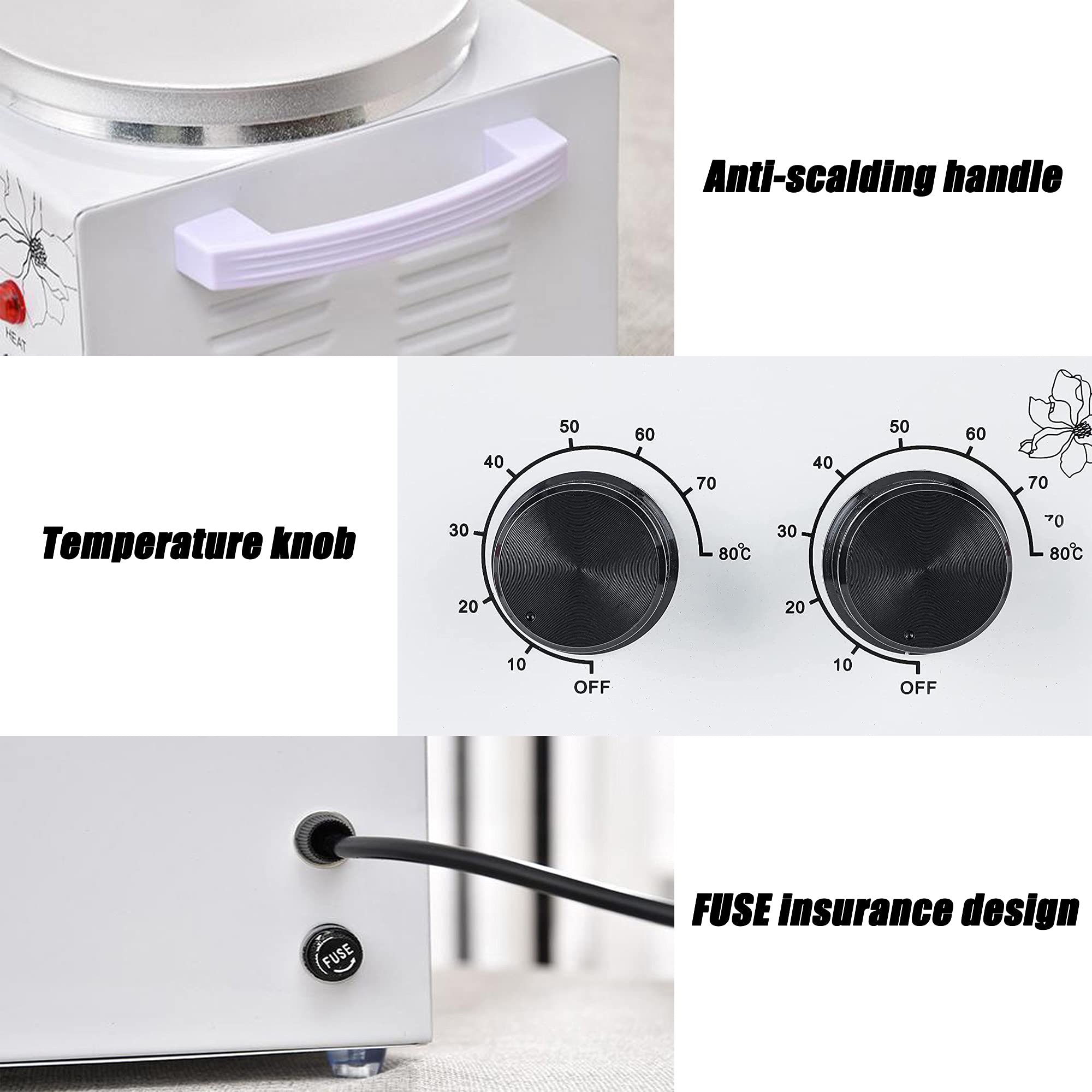 Commercial Chocolate Tempering Machine - 200W Electric Chocolate Melter, 1200ML Professional Chocolate Tempering Pot (0~80°C) for Bakeries, Candy Shops & Home Chocolate Making